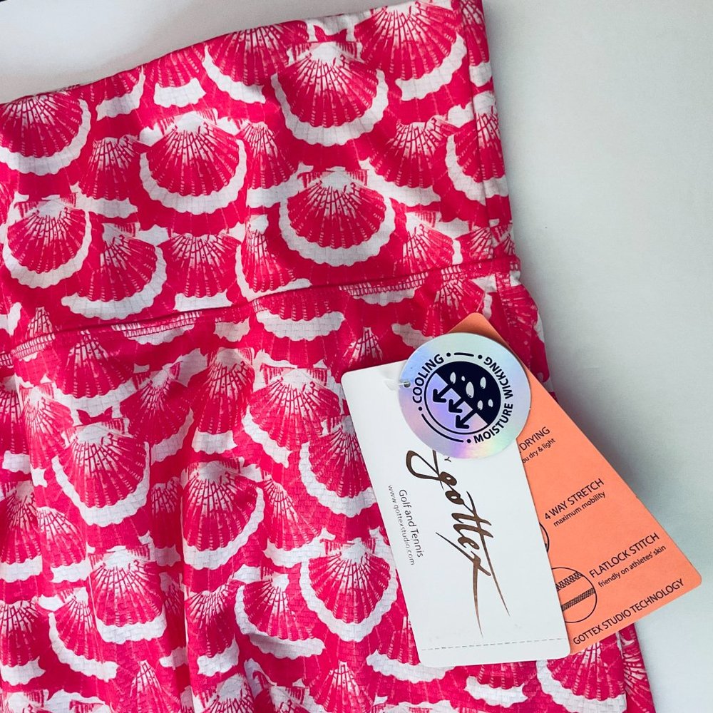 GOTTEX Women's Athletic Skort "Coral Seashell" NWT Size XL - Picture 7 of 7